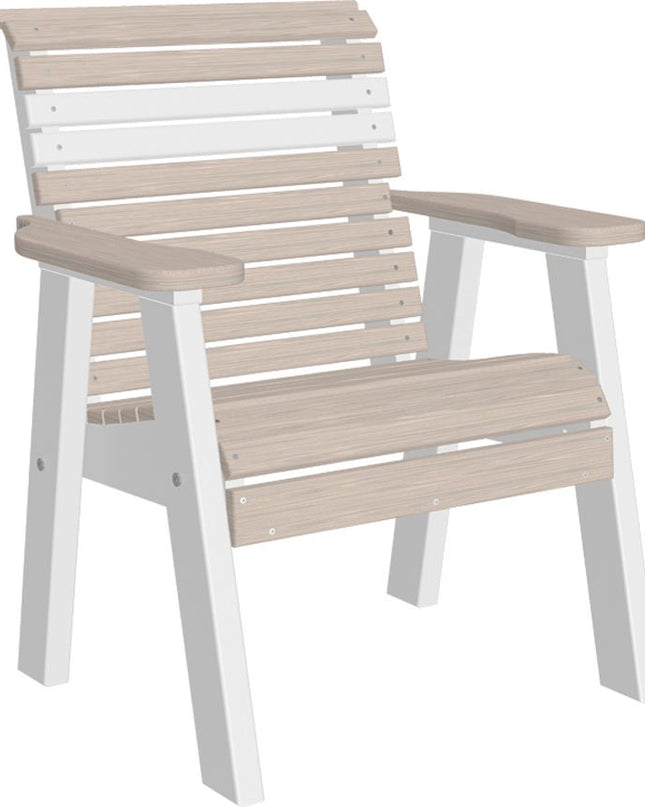 LuxCraft 2 foot Plain Poly Bench Birch & White