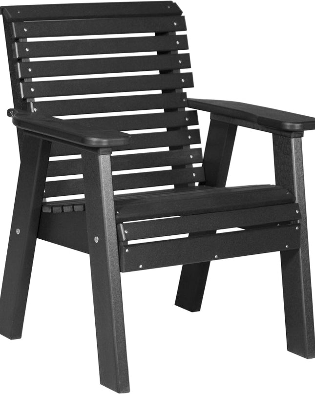 LuxCraft 2 foot Plain Poly Bench Black