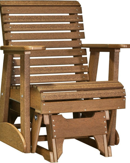 LuxCraft 2 foot Plain Poly Glider Antique Mahogany