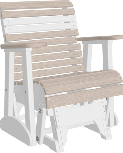 LuxCraft 2 foot Plain Poly Glider Birch & White