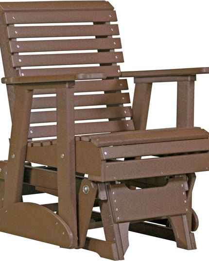 LuxCraft 2 foot Plain Poly Glider Chestnut Brown