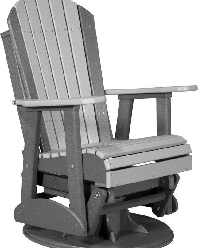 LuxCraft 2' Swivel Adirondack Glider