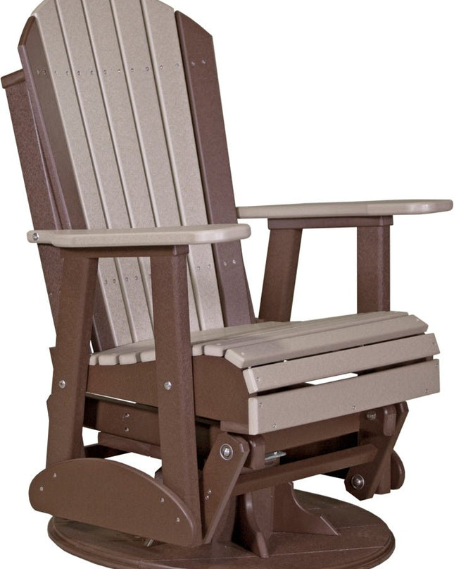 LuxCraft 2' Swivel Adirondack Glider