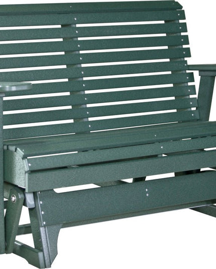 LuxCraft 4 foot Plain Poly Glider Green