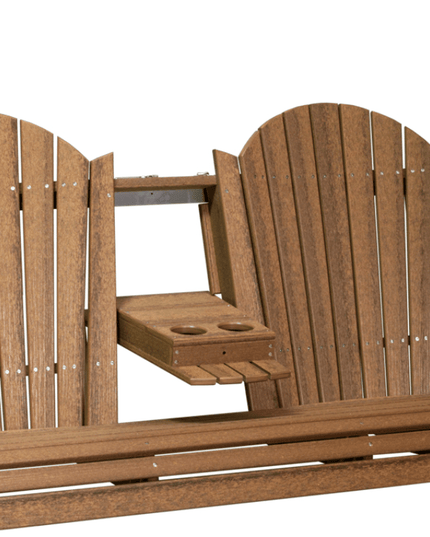 LuxCraft 5' Adirondack Poly Swing (Antique Mahogany)