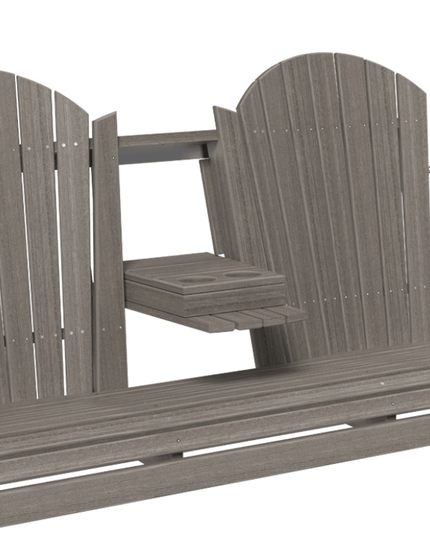 LuxCraft 5' Adirondack Poly Swing (Coastal Gray)