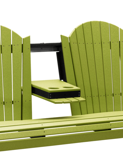 LuxCraft 5' Adirondack Poly Swing (Lime Green & Black)