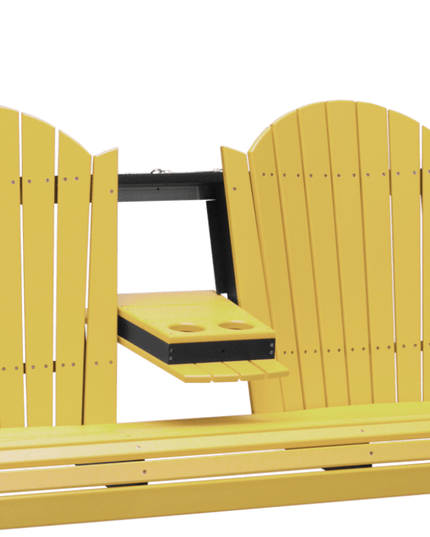 LuxCraft 5' Adirondack Poly Swing (Yellow & Black)