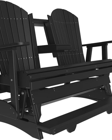 5' Adirondack Poly Balcony Glider Black