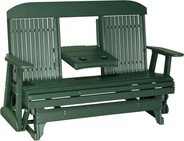 LuxCraft 5 foot Classic Poly Glider Green