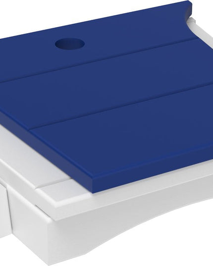 LuxCraft Balcony Tete-a-Tete Table (Blue & White)