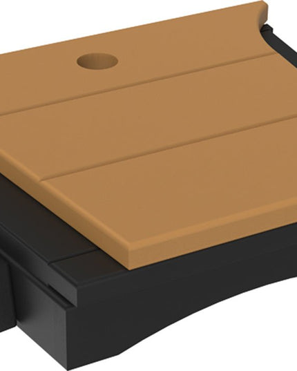 LuxCraft Balcony Tete-a-Tete Table (Cedar & Black)