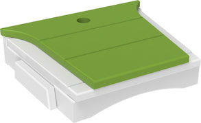 Lime Green and White