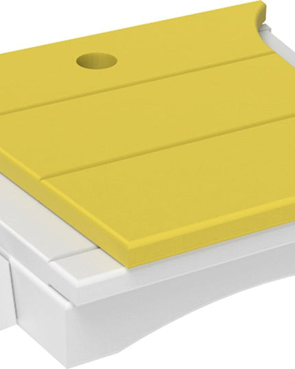 LuxCraft Balcony Tete-a-Tete Table (Yellow & White)