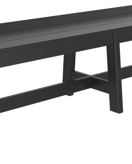 LuxCraft Cafe Dining Bench 72" Black