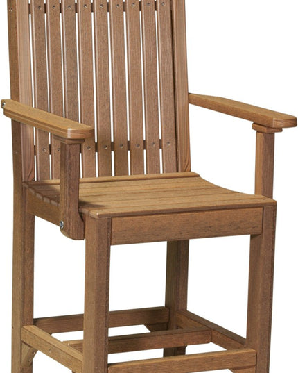 LuxCraft Classic Arm Chair (Counter Height) Antique Mahogany