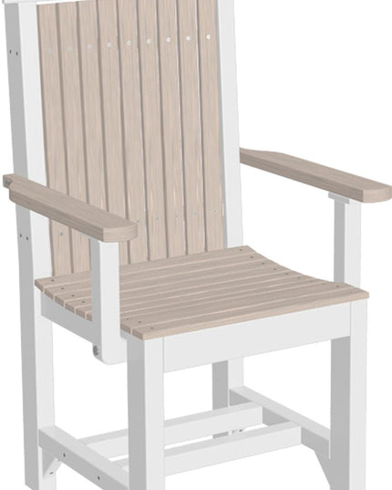 LuxCraft Classic Arm Chair (Dining Height) Birch & White
