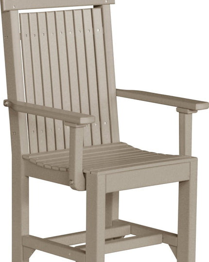 LuxCraft Classic Arm Chair (Dining Height) Weatherwood
