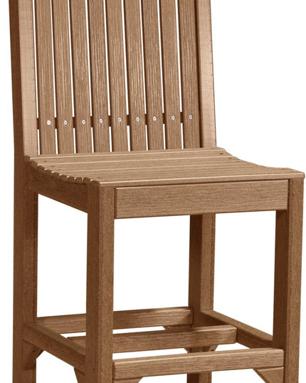 LuxCraft Classic Side Chair (Bar Height) Antique Mahogany