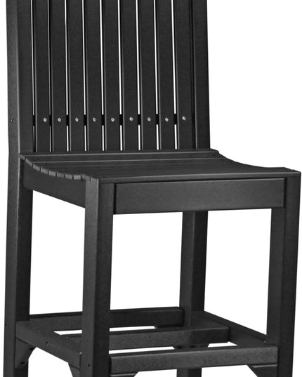 LuxCraft Classic Side Chair (Bar Height) Black
