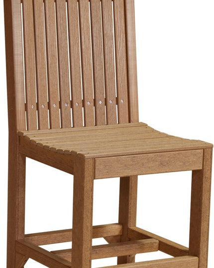 LuxCraft Classic Side Chair (Counter Height) Antique Mahogany