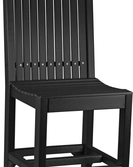 LuxCraft Classic Side Chair (Counter Height) Black