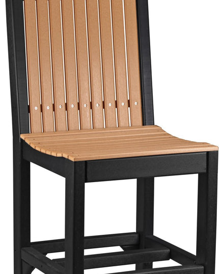 LuxCraft Classic Side Chair (Counter Height) Cedar & Black