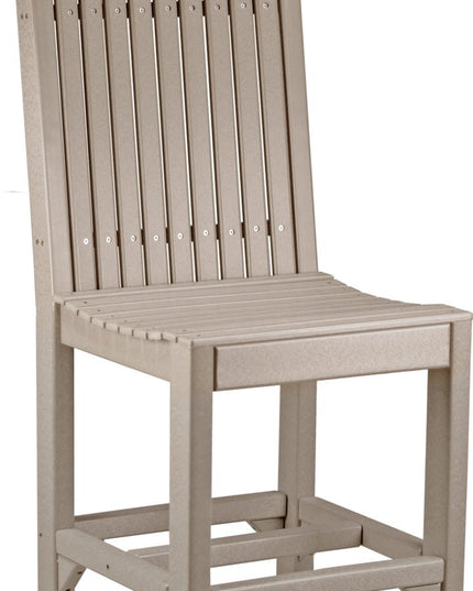 LuxCraft Classic Side Chair (Counter Height) Weatherwood