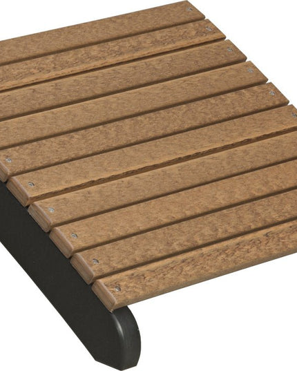 LuxCraft Deluxe Adirondack  Footrest (Antique Mahogany & Black)