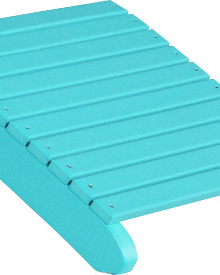 LuxCraft Deluxe Adirondack  Footrest  (Aruba Blue)