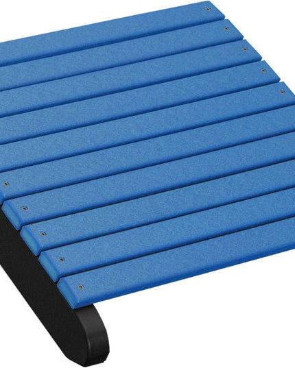 LuxCraft Deluxe Adirondack  Footrest (Blue & Black)