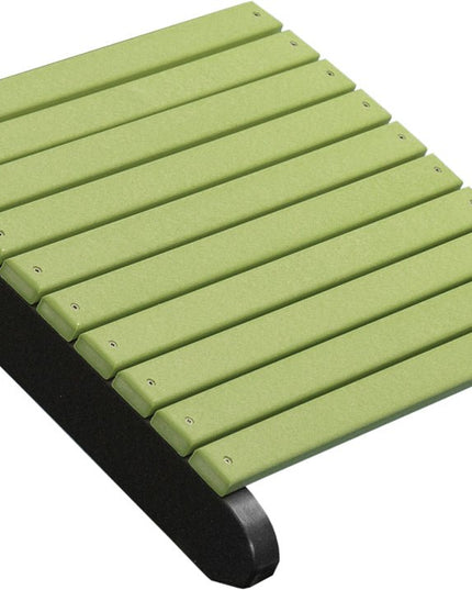 LuxCraft Deluxe Adirondack  Footrest (Lime Green & Black)