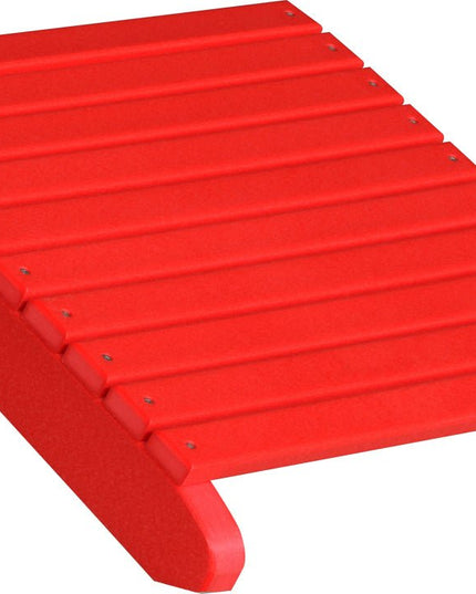 LuxCraft Deluxe Adirondack  Footrest (Red)