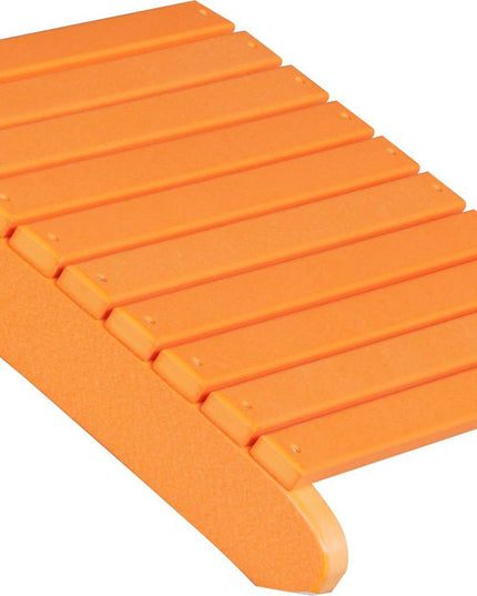 LuxCraft Deluxe Adirondack  Footrest (Tangerine)