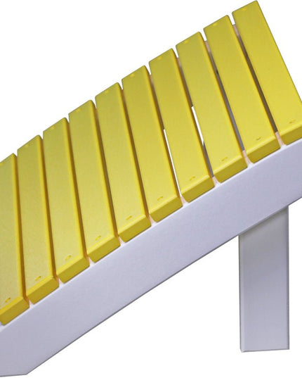 LuxCraft Deluxe Adirondack  Footrest (Yellow & White)