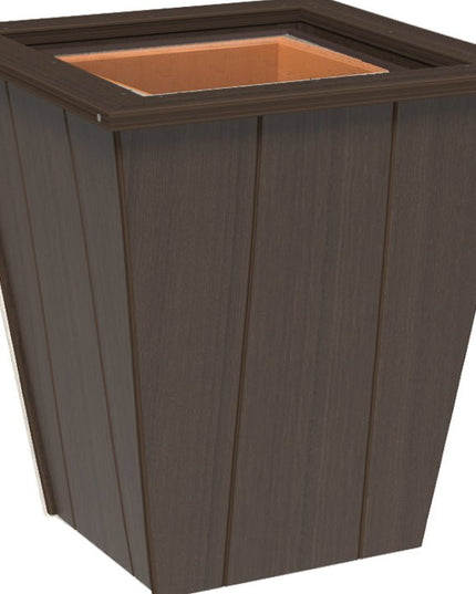 LuxCraft Elite 18″ Planter featured in Brazilian Walnut