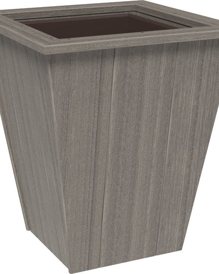 LuxCraft Elite 22″ Planter featured in coastal gray