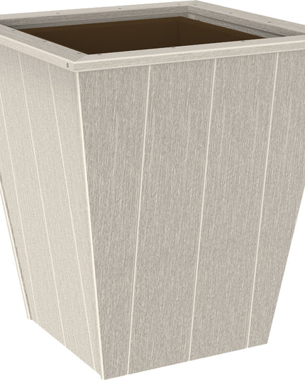 LuxCraft Elite 26″ Planter featured in dove birch and white