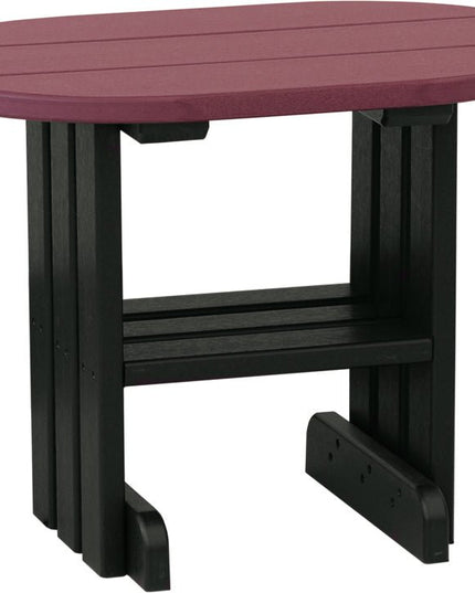 LuxCraft End Table (Cherrywood & Black)