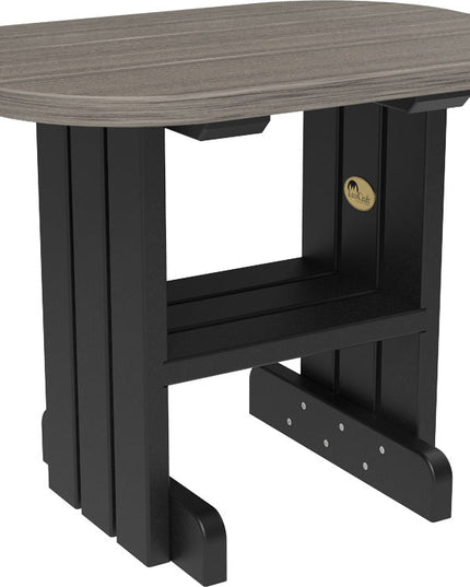 LuxCraft End Table (Coastal Gray & Black)