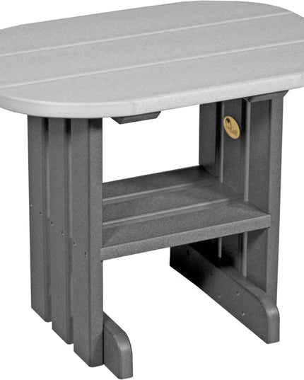 LuxCraft End Table (Dove Gray & Slate)