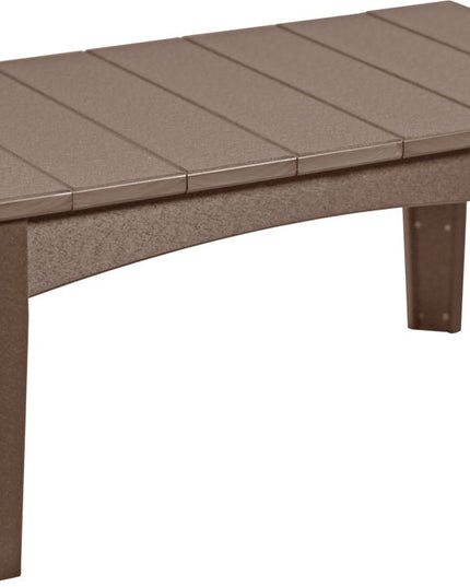 LuxCraft Island Coffee Table (Chestnut Brown)