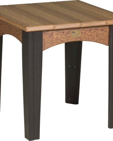 LuxCraft Island End Table (Antique Mahogany & Black)