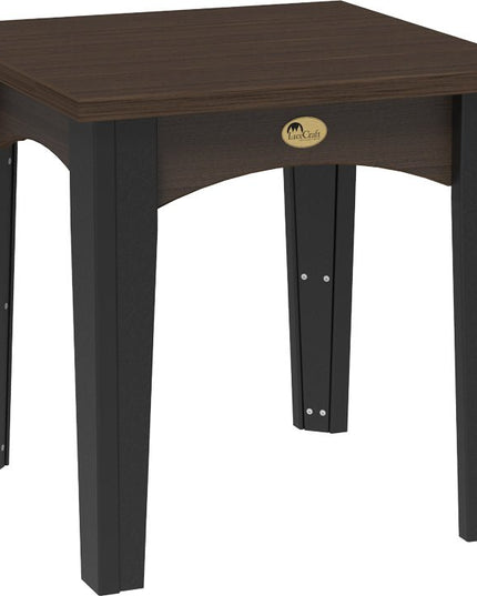 LuxCraft Island End Table (Brazilian Walnut & Black)