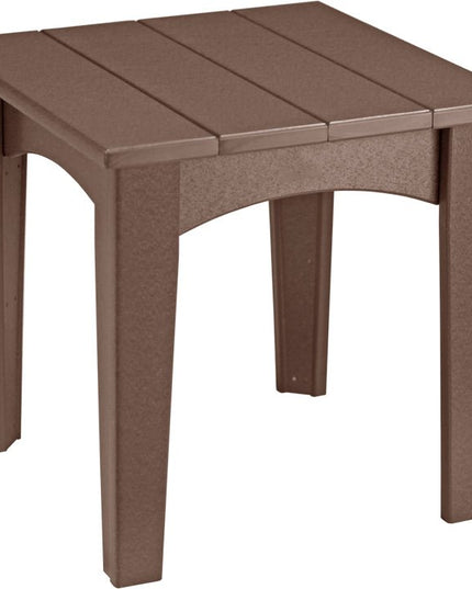 LuxCraft Island End Table (Chestnut Brown)