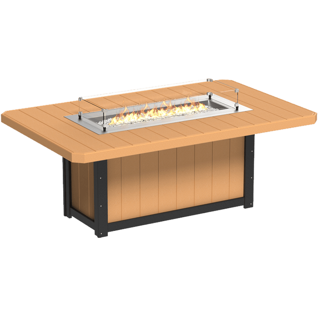 Lumin Fire Table - LuxCraft 79" Rectangular