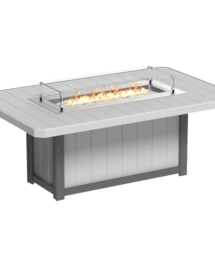 Lumin Fire Table - LuxCraft 79" Rectangular