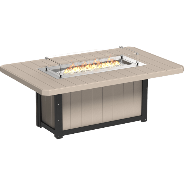 Lumin Fire Table - LuxCraft 79" Rectangular