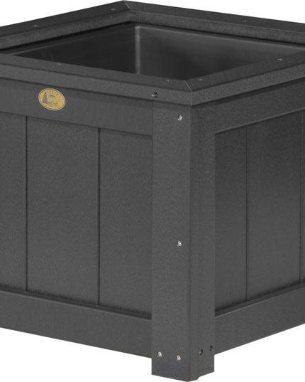 LuxCraft Poly 24" Square Planter (Black)