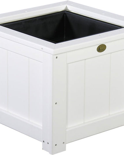 LuxCraft Poly 24" Square Planter (White)
